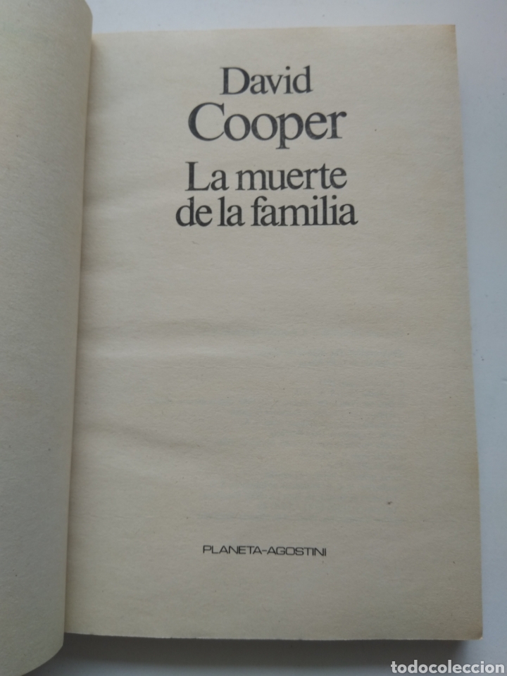Libros: LA MUERTE DE LA FAMILIA/DAVID COOPER - Foto 2