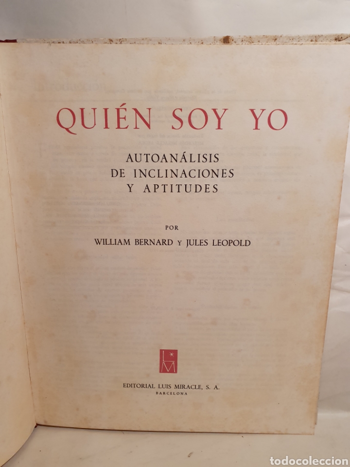 Libros: QUIEN SOY YO. WILLIAM BERNARD, JULES LEOPOLD. - Foto 3