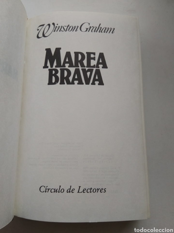 Libros: MAREA BRAVA/WINSTON GRAHAM - Foto 3