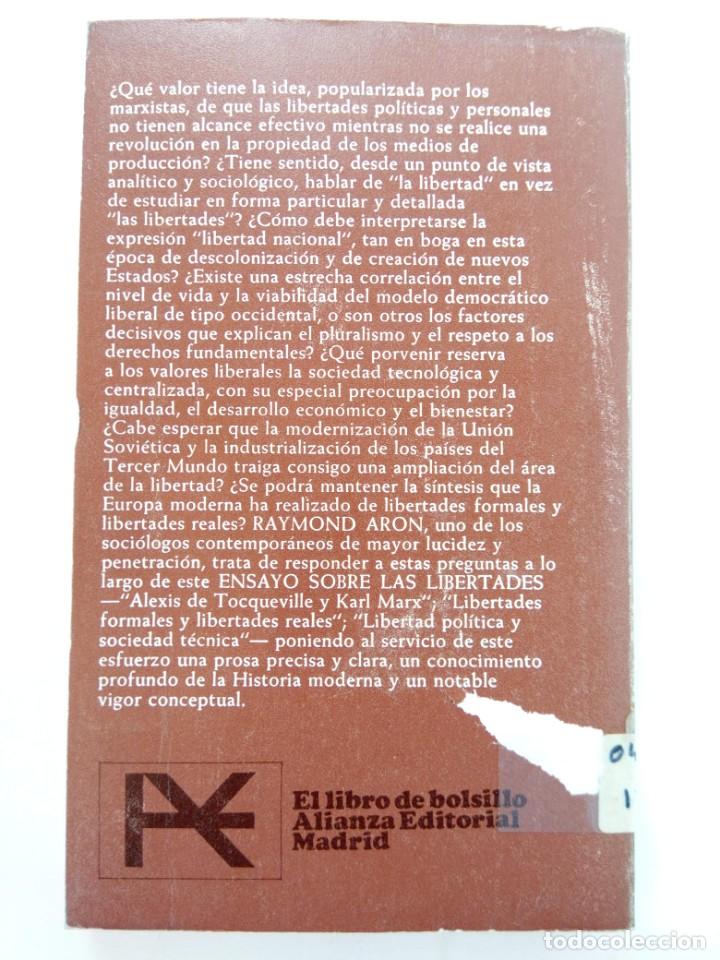 Libros: ENSAYO SOBRE LAS LIBERTADES - RAYMOND ARON - Foto 2