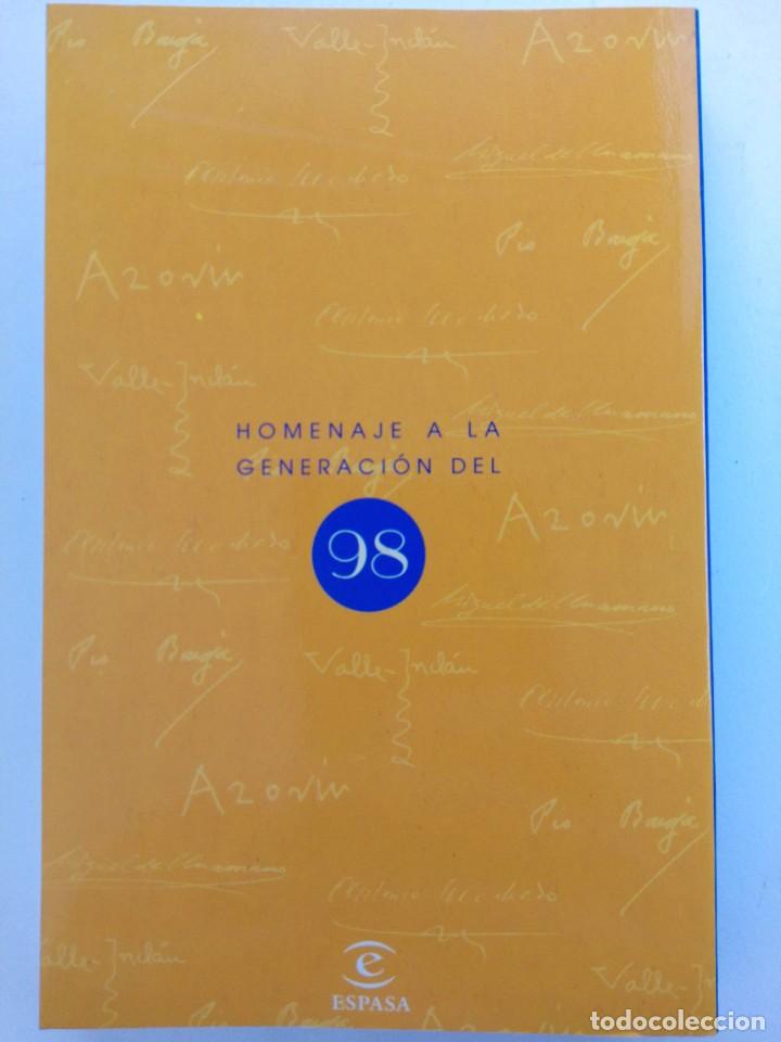 Libros: HOMENAJE A LA GENERACI&Oacute;N DEL 98 - ESPASA - Foto 2