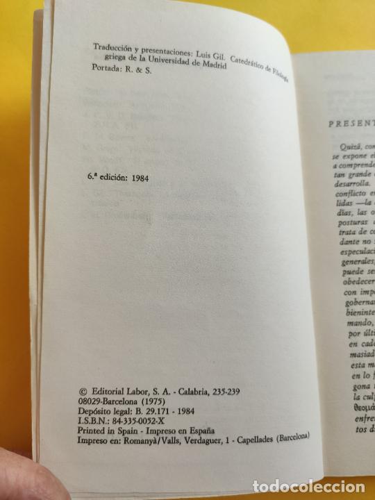 Libros: ANTIGONA - EDIPO REY - ELECTRA SOFOCLES LABOR 1984 - Foto 3