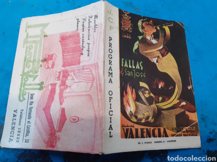 Libros: FALLAS SAN JOSE.A&ntilde;o 1948. PROGRAMA OFICIAL. - Foto 3