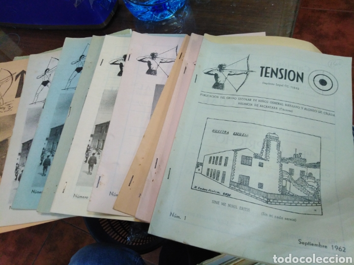 Libros: REVISTA TENSION-PUBLICACI&Oacute;N ESCOLAR DE NI&Ntilde;OS GENERAL NAVARRO Y ALONSO DE CELADA-VALENCIA DE ALCANTAR