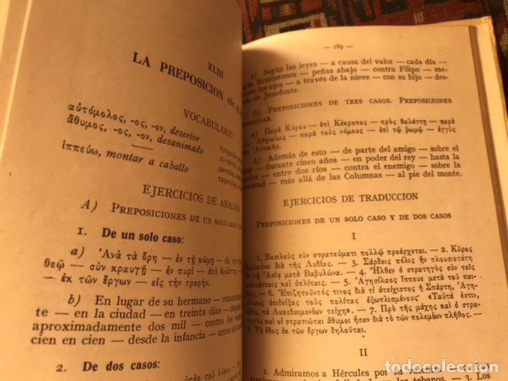 Libros: Ejercicios de griego. Primer curso. Pedro Pericay Ferriol - Foto 9