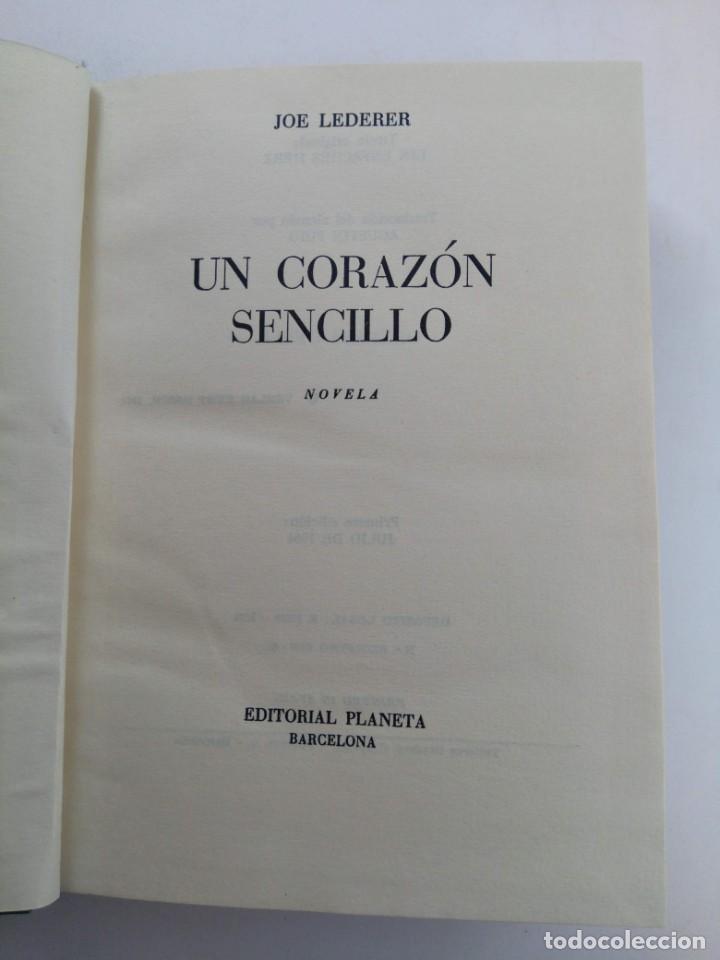 Libros: UN CORAZ&Oacute;N SENCILLO - JOE LEDERER - PLANETA - Foto 2