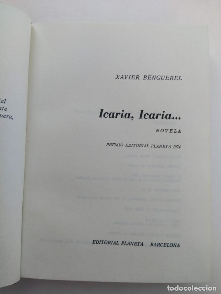 Libros: ICARIA, ICARIA - XAVIER BENGUEREL - EDITORIAL PLANETA - Foto 2