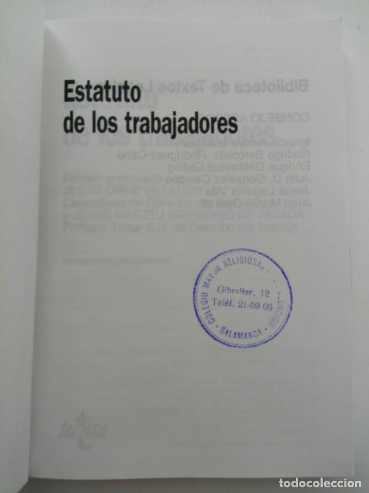 Libros: ESTATUTO DE LOS TRABAJADORES - Foto 2