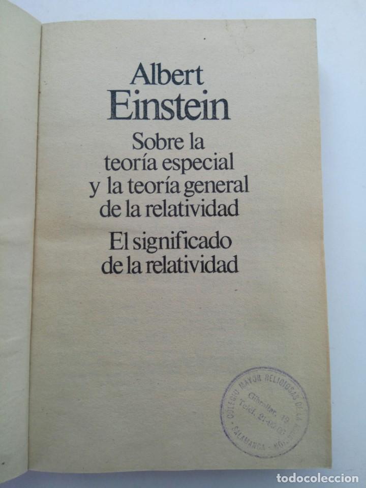Libros: EL SIGNIFICADO DE LA RELATIVIDAD - ALBERT EINSTEIN - PLANETA-AGOSTINI - Foto 2