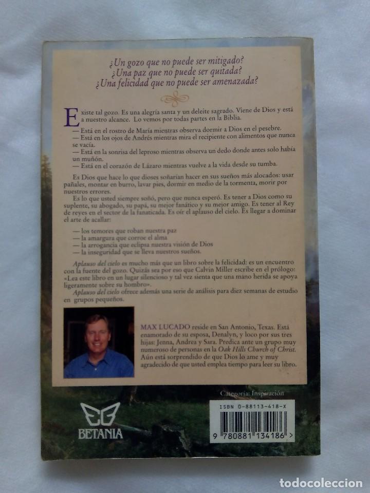 Libros: APLAUSO DEL CIELO / MAX LUCADO - Foto 2