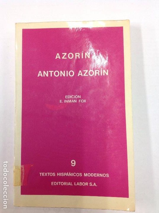 Libros: Azorin Antonio azorin textos hisp&aacute;nicos modernos 9 - Foto 1