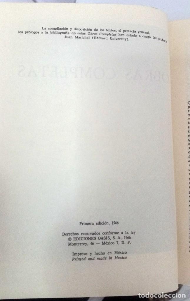 Libros: Aza&ntilde;a: obras completas. Oasis, primera edici&oacute;n - Foto 3