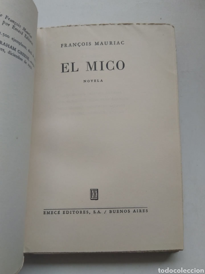 Libros: EL MICO/FRAN&Ccedil;OIS MAURIAC - Foto 2