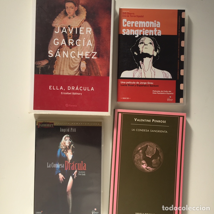 Libros: 2libros+2DVD: Condesa sangrienta, Penrose-Siruela+Ella Dr&aacute;cula+Ceremonia sangrienta+Condesa Bathory