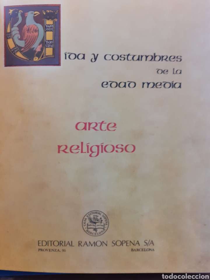 Libros: ARTE RELIGIOSO. Vida y costumbres de la Edad Media - V. V. A. A. - Foto 3