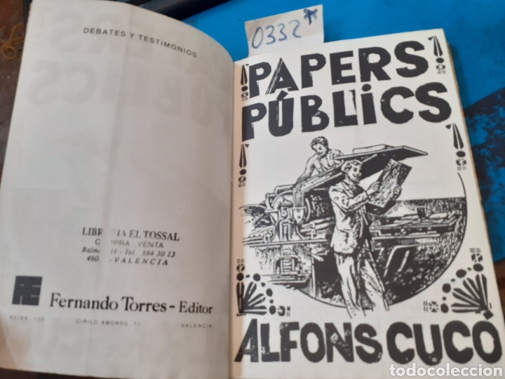 Libros: PAPERS PUBLICS - CUCO, Alfons. - Foto 3