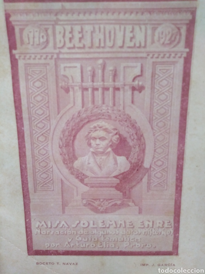 Libros: MISA SOLEMNE EN RE MAYOR (OP. 123) BEETHOVEN - ELIA, Arturo. - Foto 1