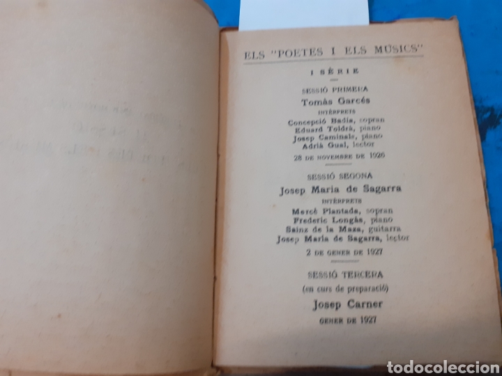 Libros: CAN&Ccedil;ONS DIVERSES - SAGARRA, Josep Maria. - Foto 2