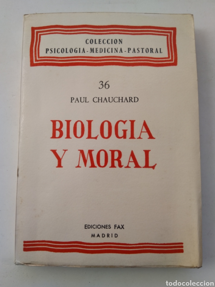 Libros: BIOLOG&Iacute;A Y MORAL/PAUL CHAUCHARD - Foto 1