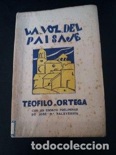 Libros: La voz del paisaje. - ORTEGA, Te&oacute;filo: - Foto 1