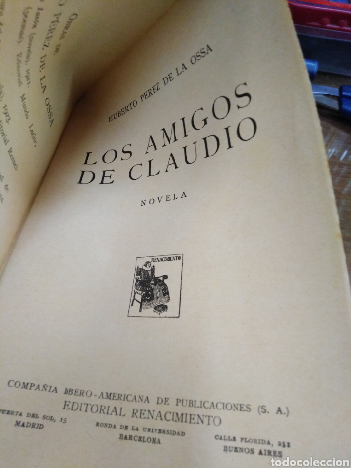 Libros: LOS AMIGOS DE CLAUDIO - PEREZ DE LA OSSA, Huberto. - Foto 3