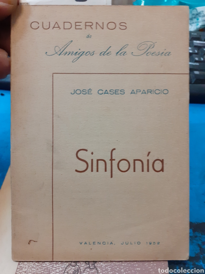 Libros: SINFONIA - CASES APARICIO, Jos&eacute;. - Foto 1