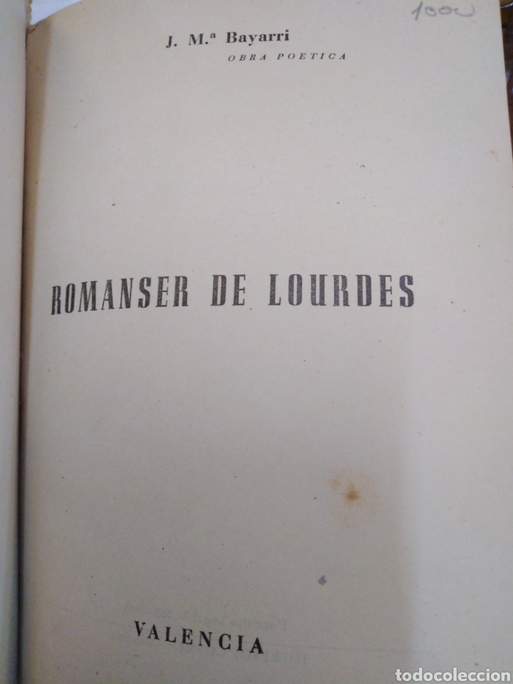 Libros: ROMANSER DE LOURDES - BAYARRI, J. M&ordf;. - Foto 3