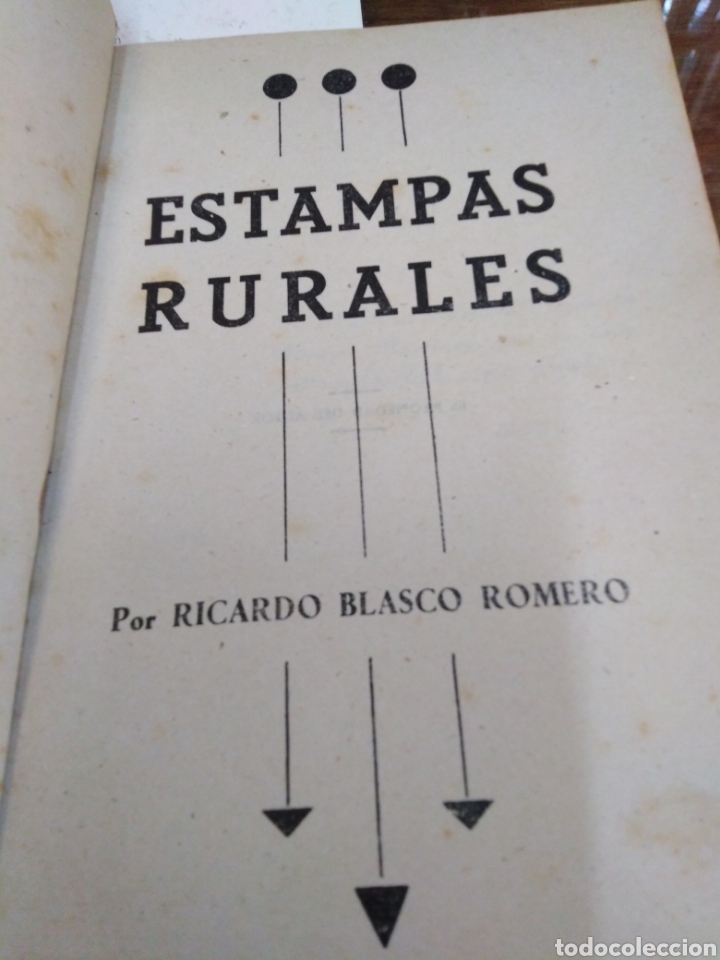 Libros: ESTAMPAS RURALES - BLASCO ROMERO, Ricardo. - Foto 3