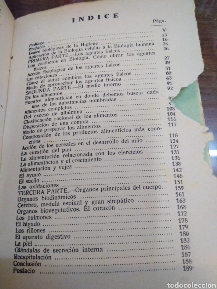 Libros: HIGIENE BIOLOGICA - SALAS, Demetrio. - Foto 4