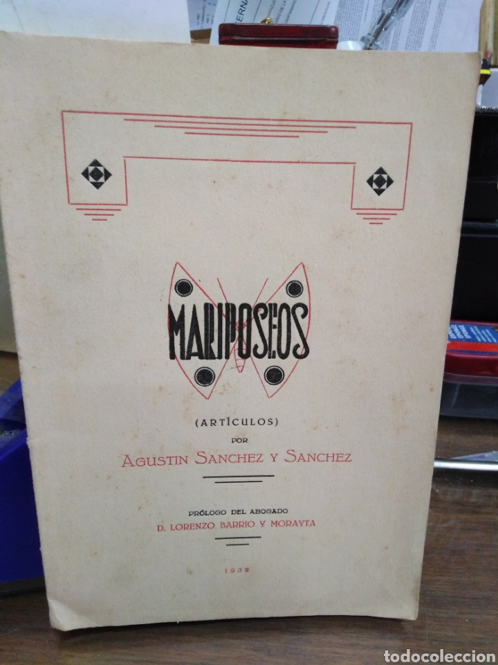 Libros: MARIPOSEOS (Art&iacute;culos) - SANCHEZ Y SANCHEZ, Agust&iacute;n. - Foto 2