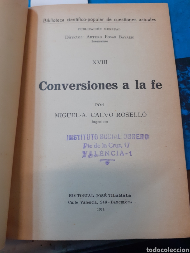 Libros: CONVERSIONES A LA FE - CALVO ROSELLO, M. A. - Foto 3