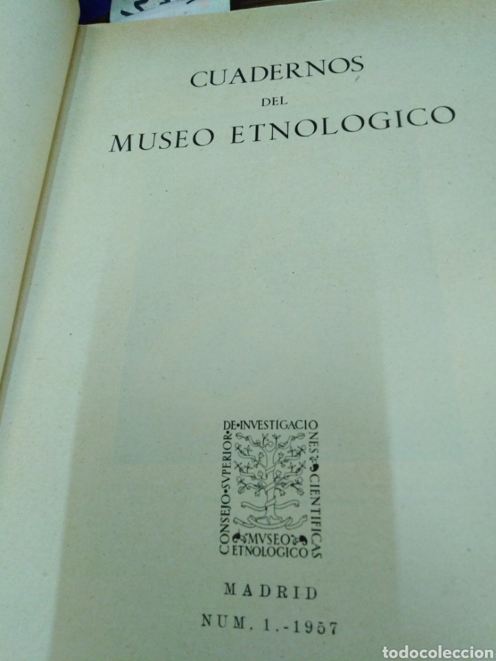 Libros: CUADERNOS DEL MUSEO ETNOLOGICO n&ordm; 1 - ANTROPOLOGIA. - Foto 2
