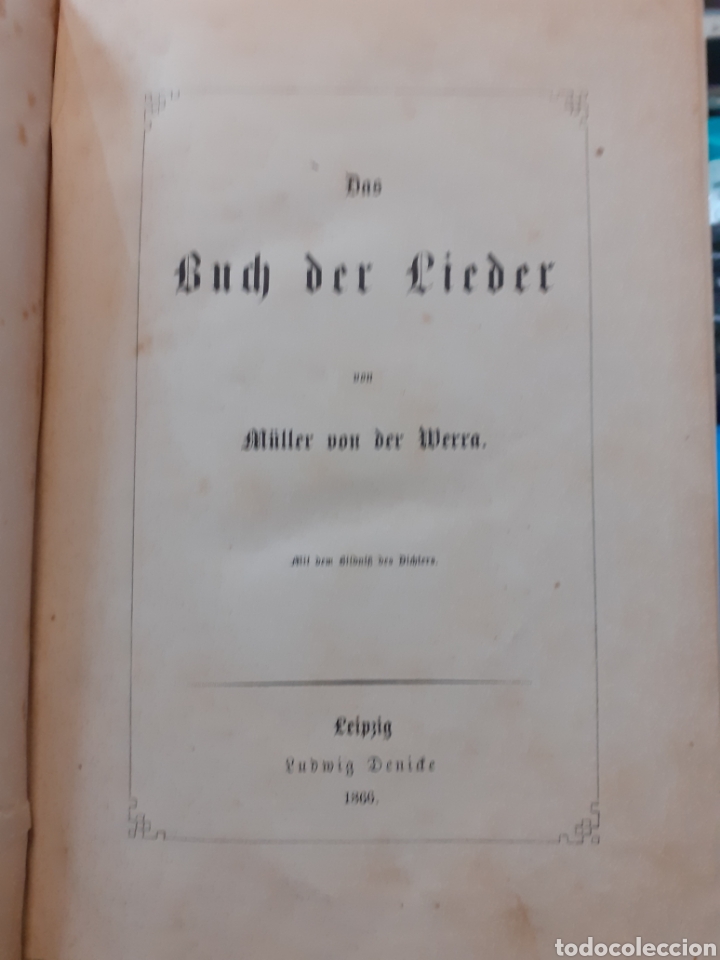 Libros: DAS BUCH DER LIEDER - VON DER WERRA, M&uuml;ller. - Foto 1