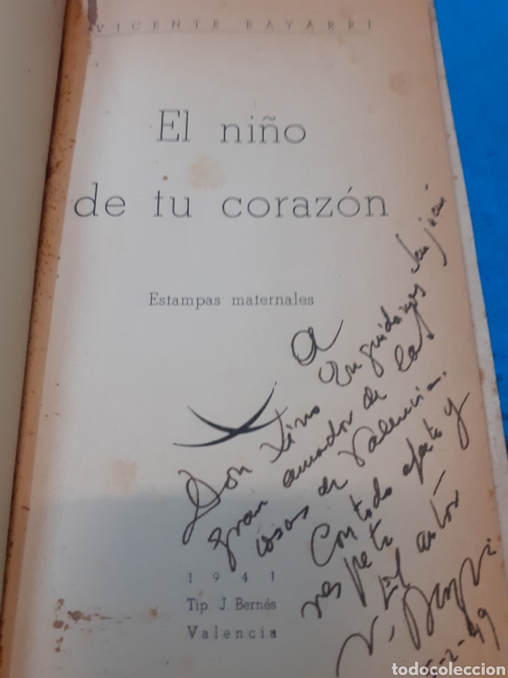 Libros: EL NI&Ntilde;O DE TU CORAZON - BAYARRI, Vte. - Foto 3