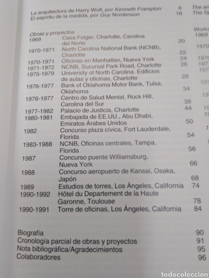 Libros: HARRY WOLF - CATALOGOS DE ARQUITECTURA CONTEMPORANEA. - Foto 5