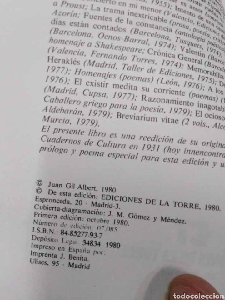 Libros: GABRIEL MIRO. REMEMBRANZA - GIL-ALBERT, Juan. - Foto 5