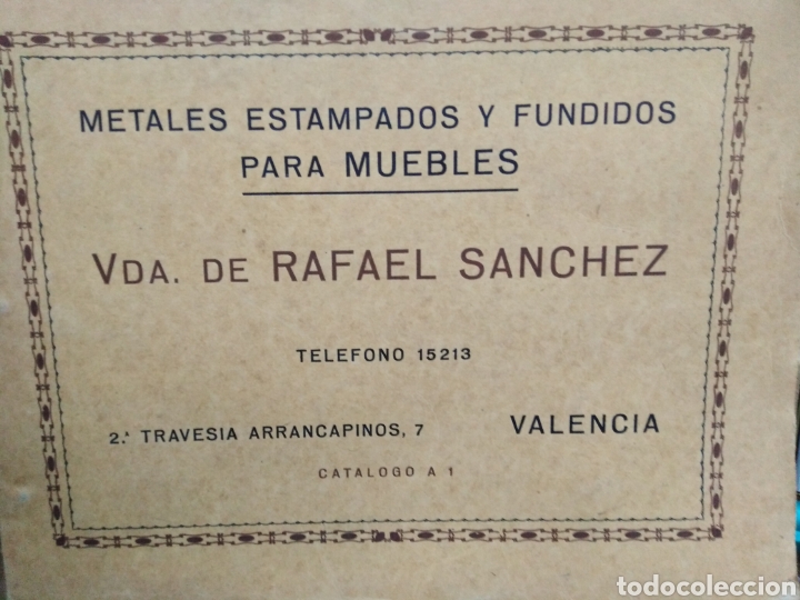 books: METALES ESTAMPADOS Y FUNDIDOS PARA MUEBLES - CATALOGO DE CERRAJERIA.