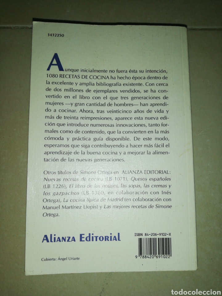 Libros: Simone Ortega 1080 recetas de cocina, alianza editorial - Foto 2
