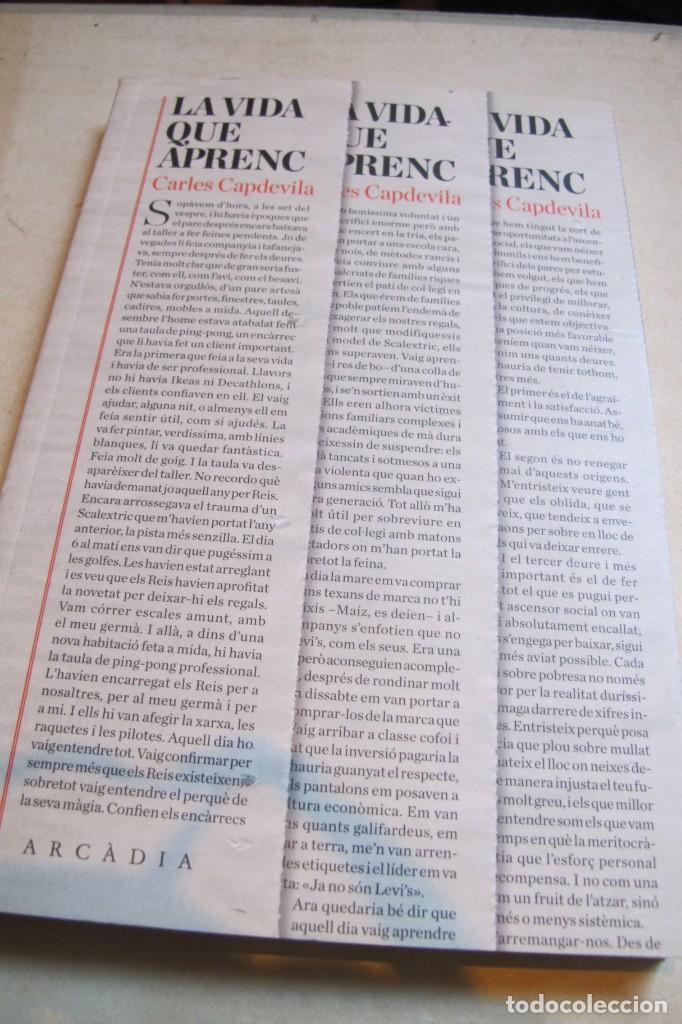 Libros: LA VIDA QUE APRENC. CARLES CAPDEVILA - Foto 1