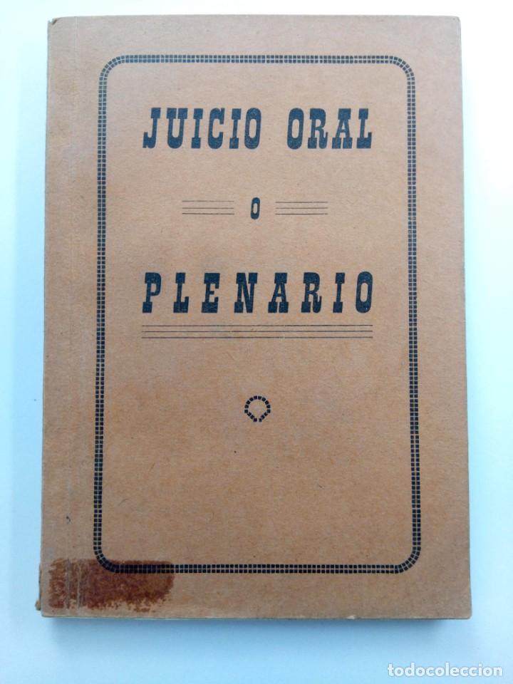 B&uuml;cher: JUICIO ORAL O PLENARIO - SALVADOR ECRIG BORT - IMPRENTA MARIN