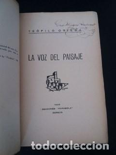 Libros: La voz del paisaje. - ORTEGA, Te&oacute;filo: - Foto 3