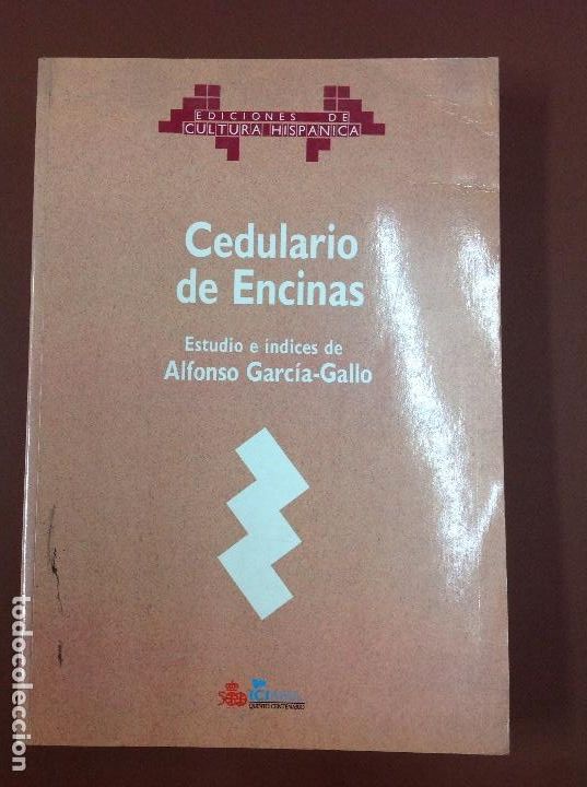 Libros: Cedularlo de encinas, estudio e &iacute;ndices de Alfonso Garc&iacute;a-Gallo - Foto 1