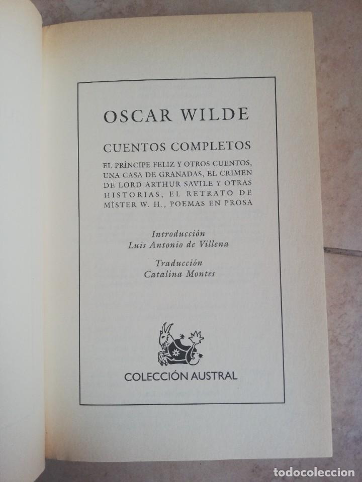 Libros: OSCAR WILDE. CUENTOS COMPLETOS. LOTE DE 4 LIBROS - Foto 22