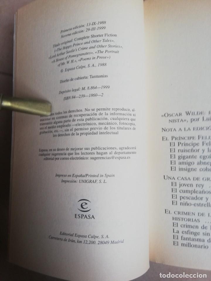 Libros: OSCAR WILDE. CUENTOS COMPLETOS. LOTE DE 4 LIBROS - Foto 23