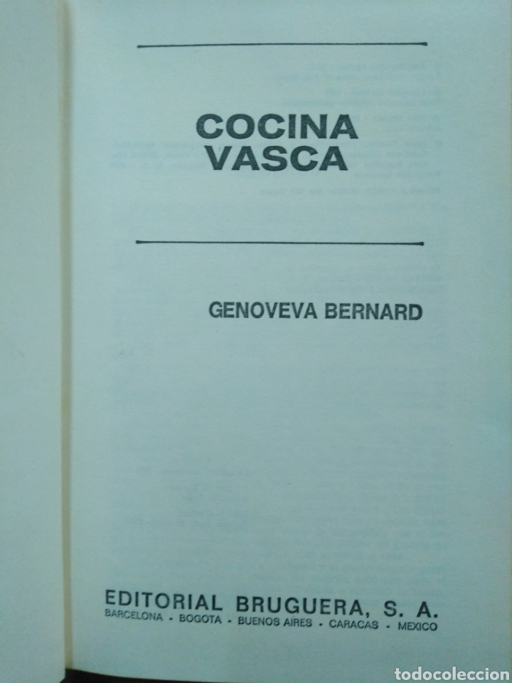 Libros: COCINA VASCA - BERNARD, G. - Foto 1