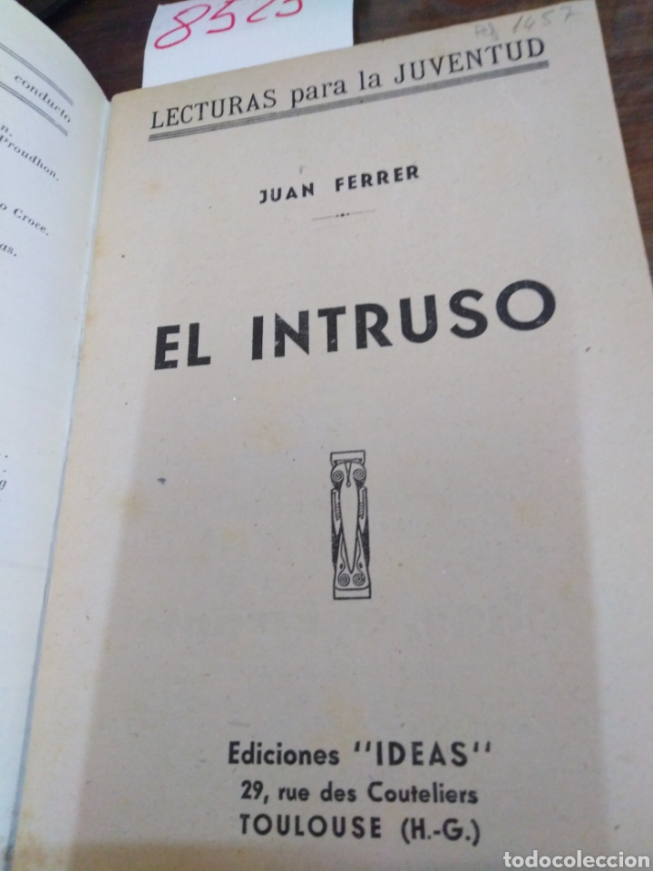 Libros: EL INTRUSO - FERRER, Juan. - Foto 2