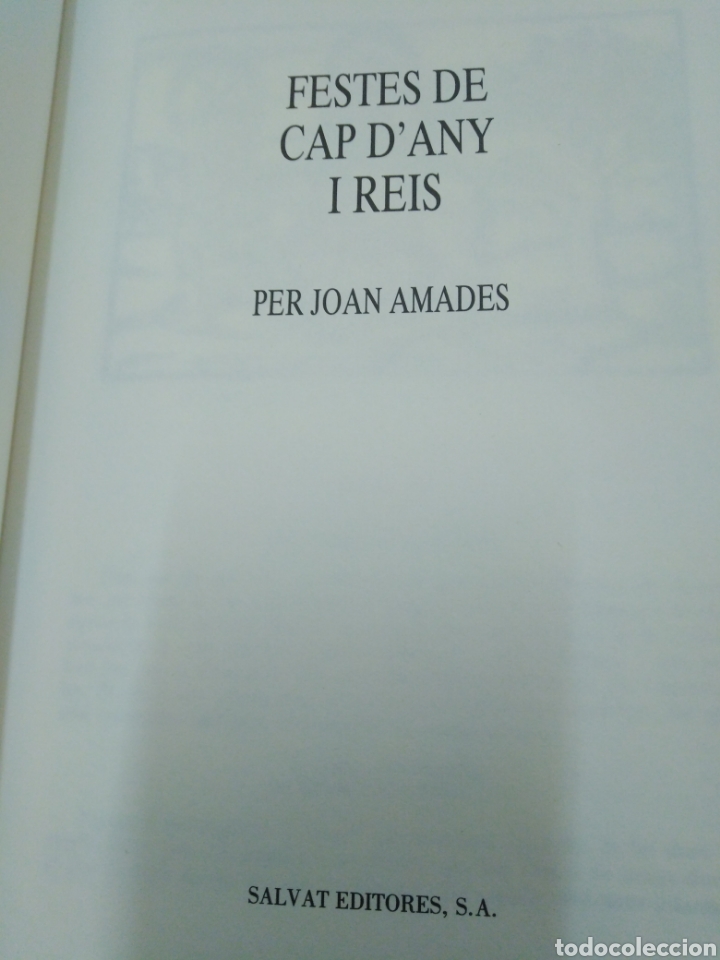 Libros: FESTES DE CAP D&acute;ANY I REIS - AMADES, Joan. - Foto 3