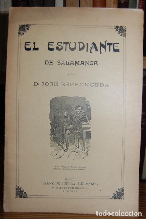 Libros: EL ESTUDIANTE DE SALAMANCA - ESPRONCEDA, Jos&eacute; - Foto 1