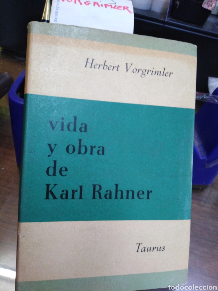 Libros: VIDA Y OBRA DE KARL RAHNER - VORGRIMLER, H. - Foto 1