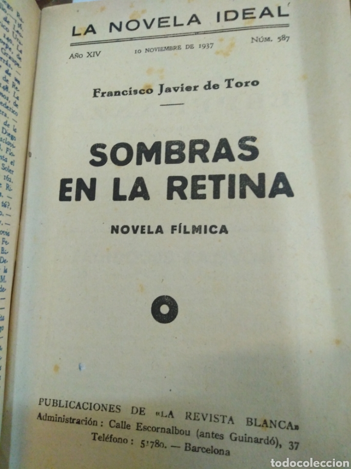 Libros: SOMBRAS EN LA RETINA - TORO,Francisco Javier de - Foto 2
